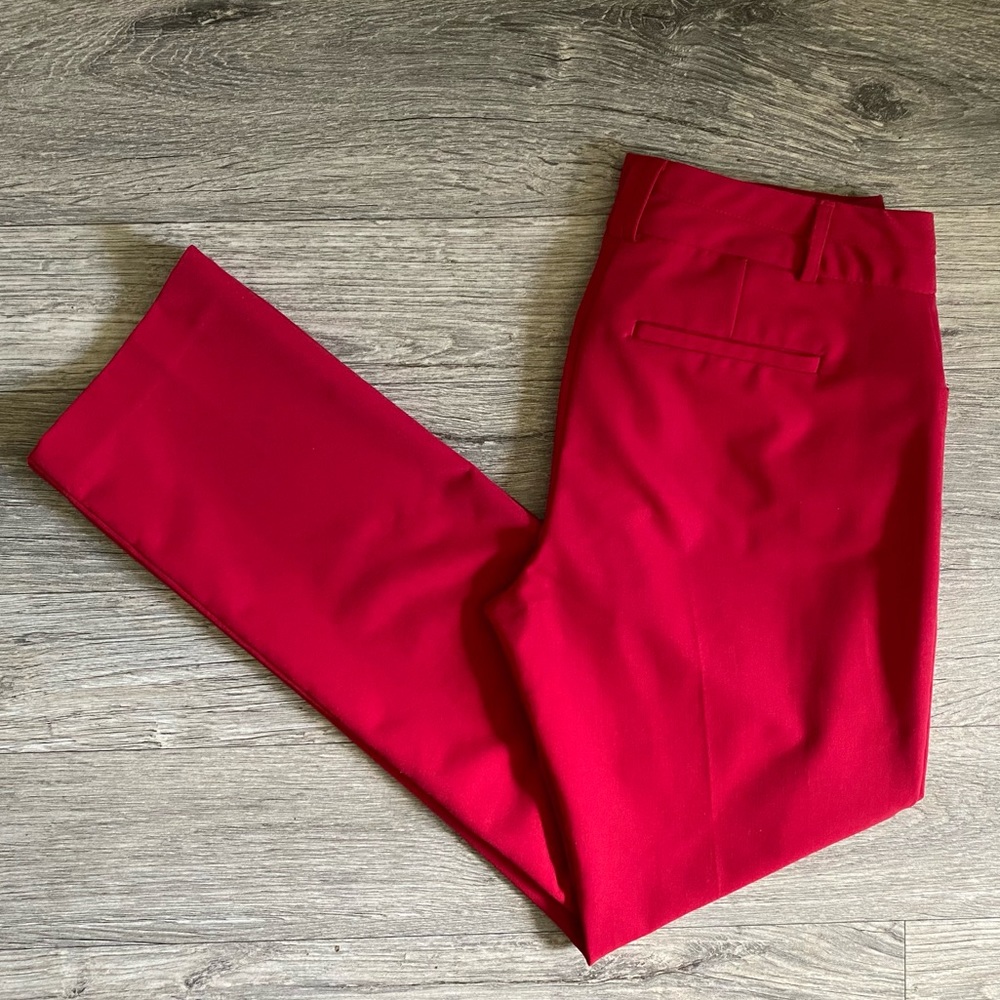 Red Work Pants Staight